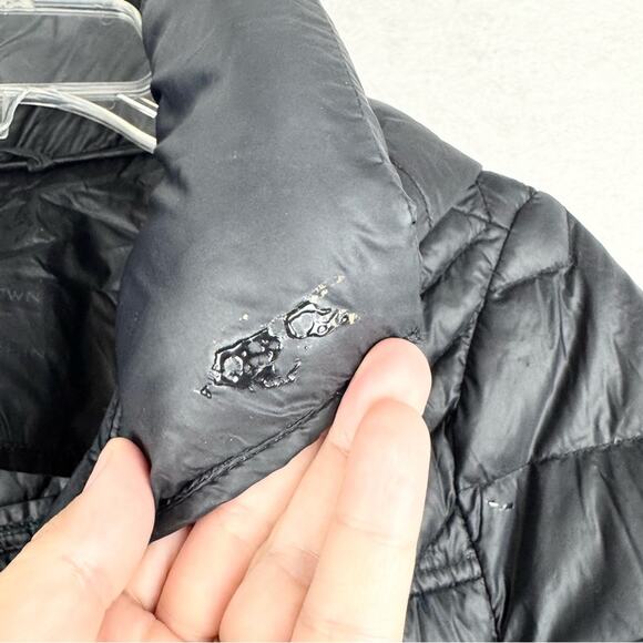 MICHAEL Michael Kors Packable Down Filled Quilted Long Line Coat Black Size M - Picture 11 of 15